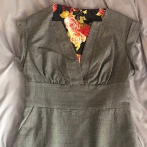 Ted Baker gray dress (with pockets!)